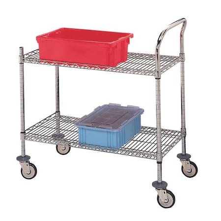 Wire Shelving Cart, 500 lb., 40 In.H MPN:U2-1836C-RP