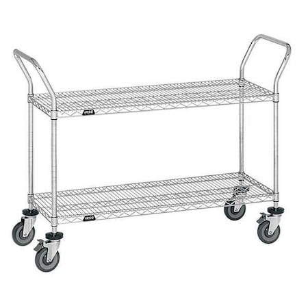 Utility Cart, Cap 400 Lb, 36x18, 2 Shelves MPN:UC2-1836LZ