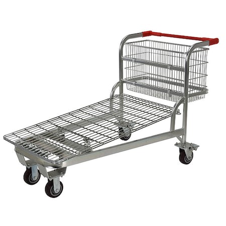 PlatformShoppingCart, Steel, 59-1/2