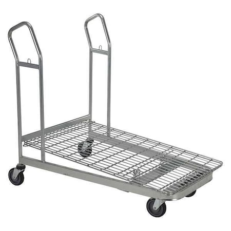 PlatformShoppingCart, Steel, 52-inL, 29-inW MPN:WIRE-M