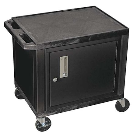 Audio-Visual Cart, 150 lb., Black, 18 In. L MPN:WT26C2E