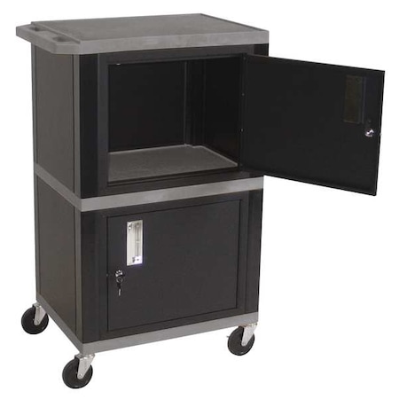 Audio-Visual Cart, 200 lb., Gray, 24 In. L MPN:WT50GY-B