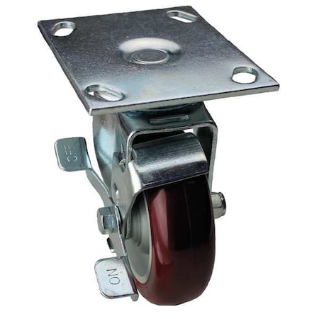 Swivel NSF-Listed Plate Cstr w/Brke, NSF-Listed Plate Type B MPN:02XA06128S001GN