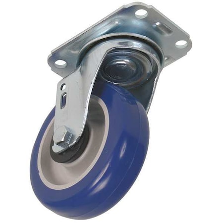 Swivel Plat Castr, Polyurthan, 4 in, 198 lb MPN:1G197