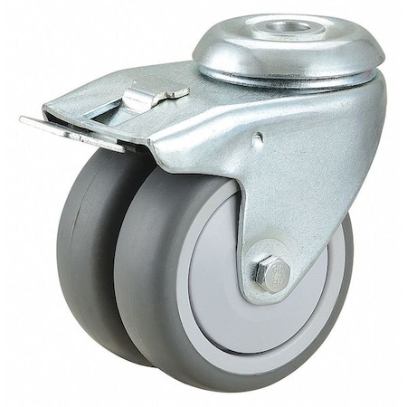 Dual Wheel Bolt Hole Swivel Cstr w/Brake MPN:1MMB7