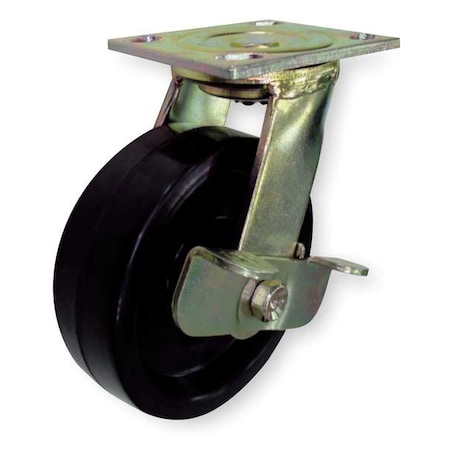 Swivel Plate Caster, Phenolic, 4 in., 800 lb. MPN:1NUZ7