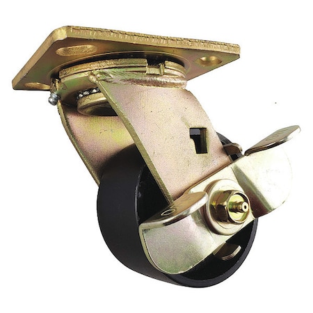 Swivel Plate Caster, Steel, 4 in., 1000 lb. MPN:1NVC1