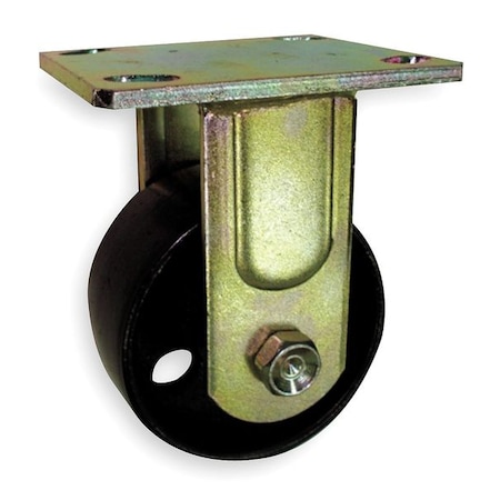 Rigid Plate Caster, Steel, 6 in., 1200 lb. MPN:1NVC8