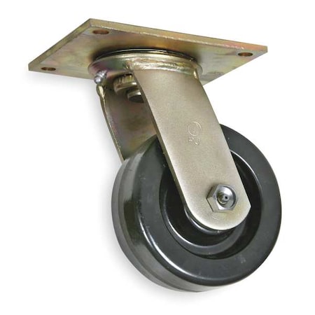 Swivel Plate Caster, Phenolic, 5 in., 1000 lb. MPN:1NVK7