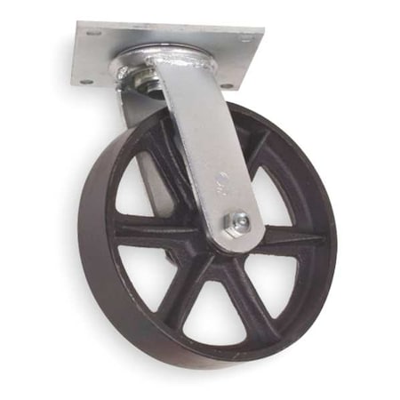 Swivl Plate Castr, Cast Iron, 5 in, 1200 lb MPN:1NVP7