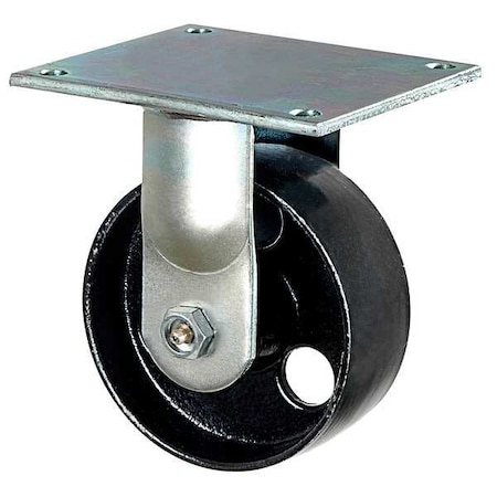 Rigid Plate Castr, Cast Iron, 5 in, 1200 lb MPN:1NVP9