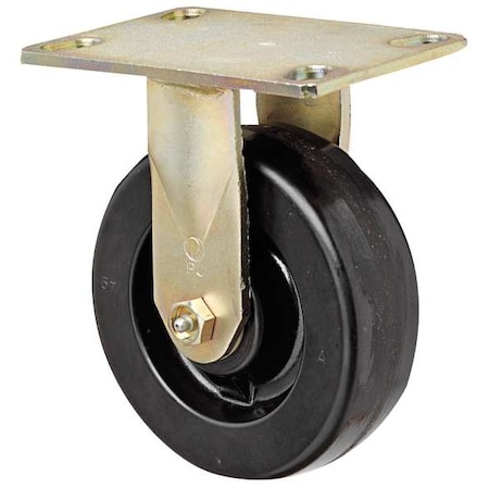 Rigid Plate Caster, Phenolic, 6 in, 1650 lb MPN:1NVT7