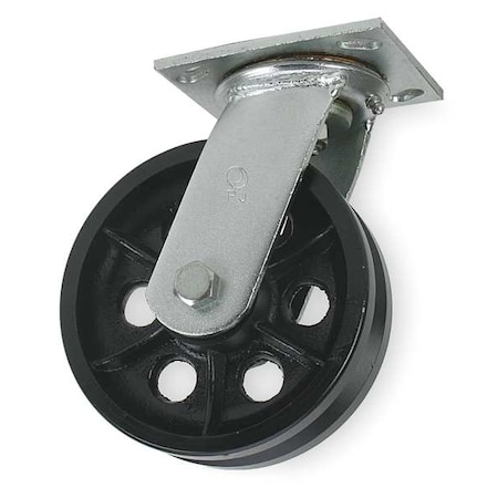 V-Groove Swivl Cstr, Cast Irn, 4 in, 800 lb MPN:1NWC2