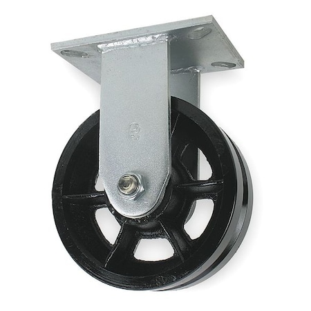 V-Groove Rigd Castr, Cst Irn, 6 in, 2500 lb MPN:1NWE7