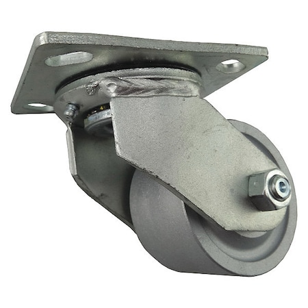 Swivel Plate Caster, Cast Iron, 3-1/4 in, 700 lb MPN:1NWL2