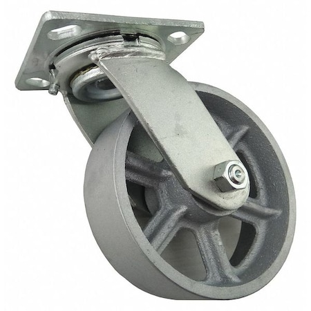 Swivel Plat Castr, Cast Iron, 6 in, 1200 lb MPN:1NWL6