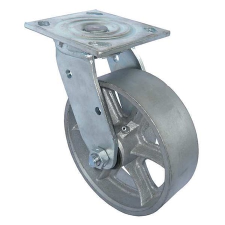 Swivel Plate Castr, Cast Irn, 8 in, 1250 lb MPN:1NWL8