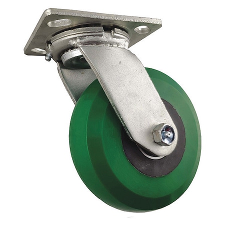 Swivl Plat Castr, Polyurthan, 6 in, 1000 lb MPN:1NWP6