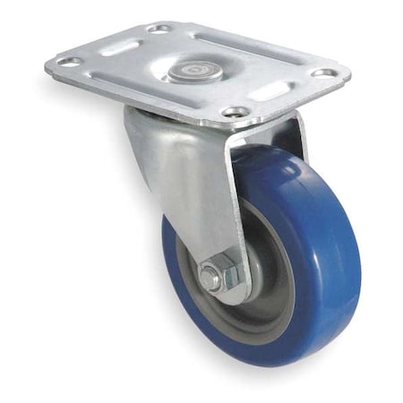 Swivel Plate Caster, Poly, 3 in., 125 lb., D MPN:1UHN3