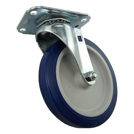 Swivel Plate Caster, Poly, 5 in., 145 lb., D MPN:1UHN5