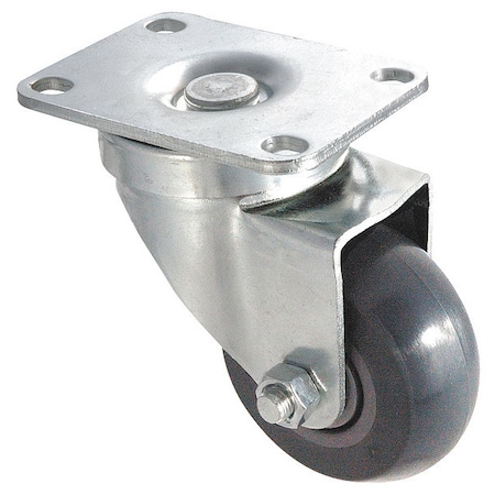 Swivl Plate Castr, Polyurthan, 5 in, 350 lb MPN:1UHZ8