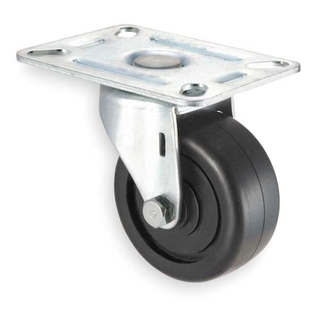 Swivel NSF-Listed Plate Castr, Polyolfin, 3 in, 210 lb MPN:1UKT2