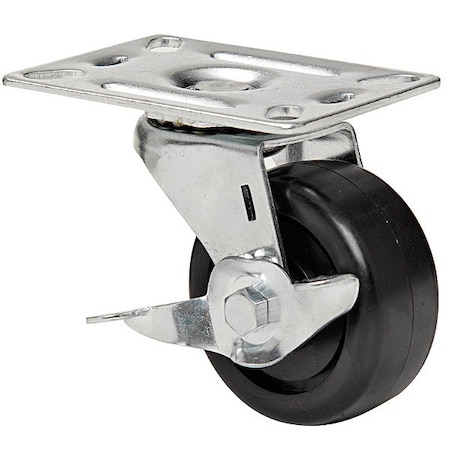 Swivel Plat Cstr, Polyolfin, 3 in, 210 lb, A MPN:1UKT4