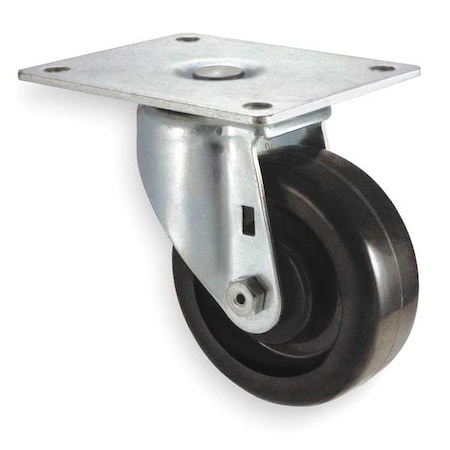Swivl Plate Cstr, Phenolic, 4 in., 450 lb, D MPN:1UKV9