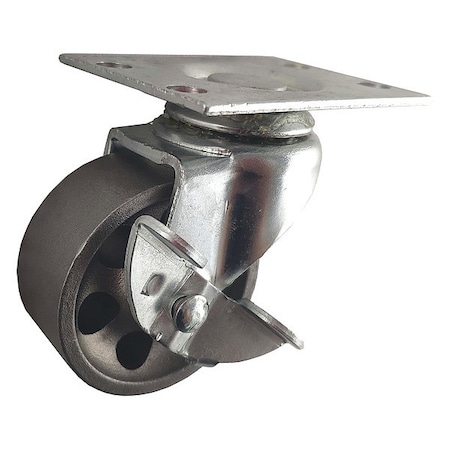 Swivel Plate Castr, Cast Irn, 2 in., 125 lb MPN:1UKX2