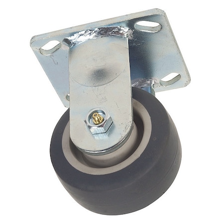 Rgd Plat Castr, Therm Rubber, 4 in, 350 lb. MPN:1ULJ1