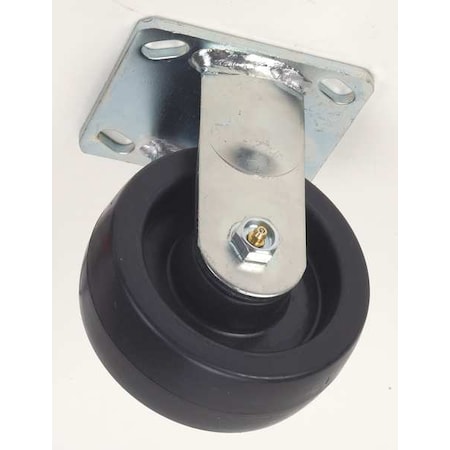 Rigid Plate Caster, Polyolfin, 6 in, 900 lb MPN:1ULL5