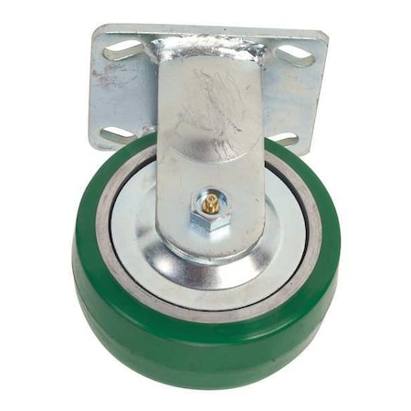 Rigid Plate Castr, Poly, 6 in., 1200 lb, Grn MPN:1ULP3