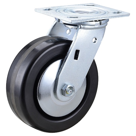 Swivel Plate Caster, Phenolic, 6 in., 1200 lb, B MPN:1ULP9