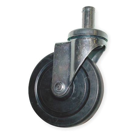 Swivel Stem Caster, Rubber, 5