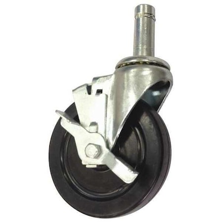 Swivel Stem Caster Brake, Rubber 5
