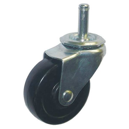 Swivel Stem Caster, Rubber, 3 in., 100 lb. MPN:20TM14