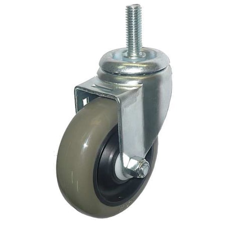Swivel Stem Caster, Poly, 4 in, 275 lb, Gry MPN:20TM24