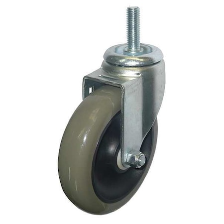 Swivel Stem Caster, Poly, 5 in., 350 lb., Gray MPN:20TM27
