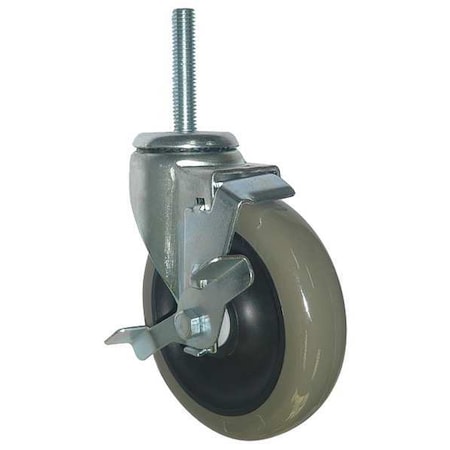 Swivl Stem Caster, Poly, 5 in., 300 lb., Gry MPN:20TM29