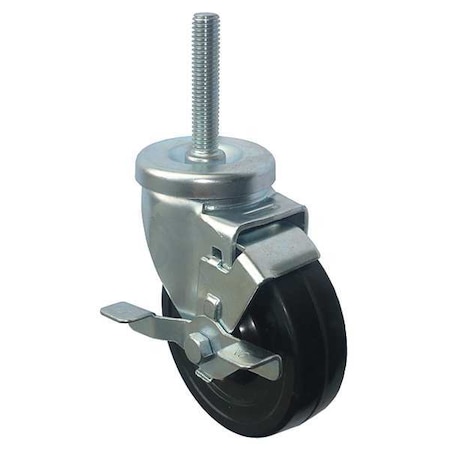 Swivel Stem Caster, Rubber, 5 in., 200 lb. MPN:20TM30