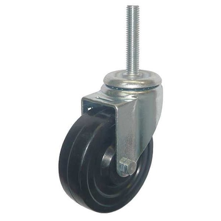 Swivel Stem Caster, Rubber, 4 in., 170 lb. MPN:20TM33