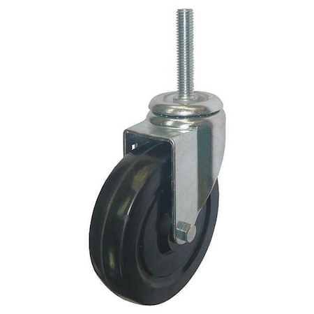 Swivel Stem Castr, Rubbr, 5 in, 200 lb, Blk MPN:20TM35