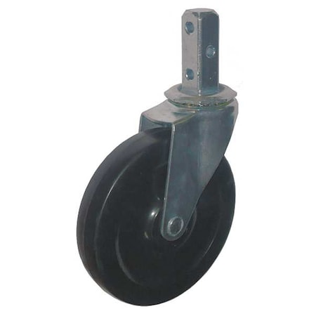 Swivel Stem Caster, Rubber, 5 in., 125 lb. MPN:20TM38