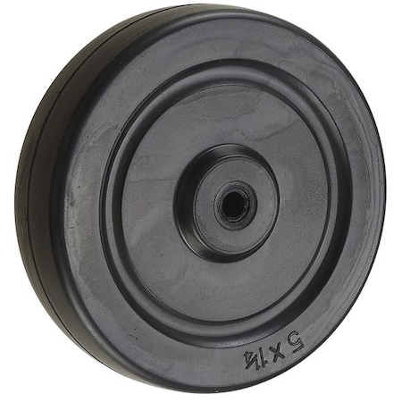 Caster Wheel, Rubber, 5 in., 190 lb. MPN:26Y393