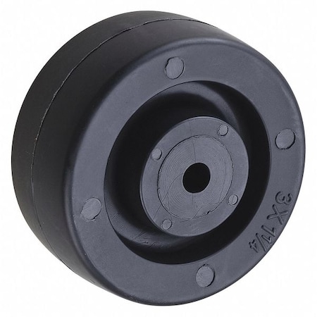 Caster Wheel, Polyolefin, 3 in., 210 lb. MPN:26Y398