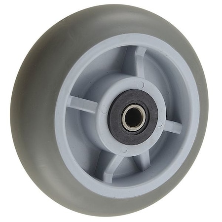 Caster Wheel, TPR, 6 in., 450 lb., Roller MPN:26Y431