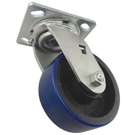 Swivel Plate Caster, Polyurethane, 1050 lb MPN:29XU51