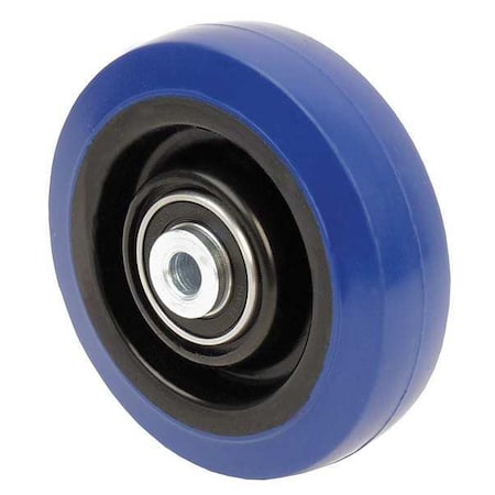 Caster Wheel, Rubber, 3-1/2 in Dia, 225 lb. MPN:29XU71