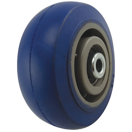 Caster Wheel, Rubber, 5 in. Dia., 500 lb. MPN:29XU74