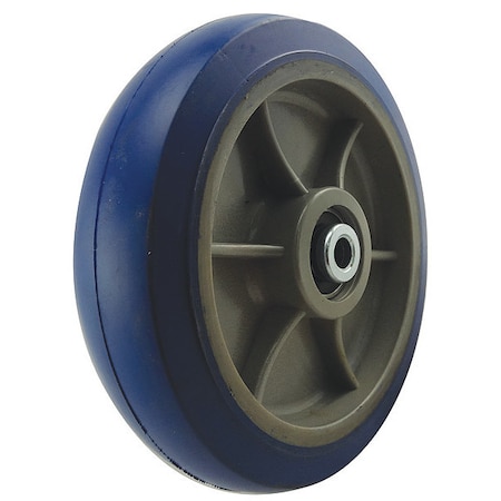 Caster Wheel, Rubber, 6 in. Dia., 600 lb. MPN:29XU75